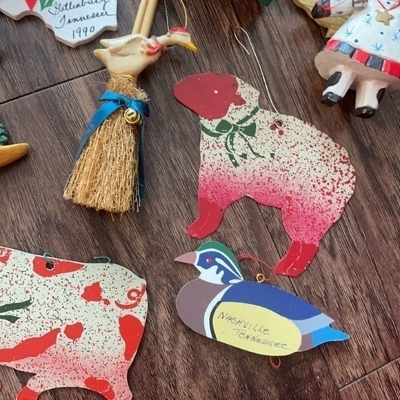 Christmas on the Farm Vintage animal ornaments 12 - Picture 6 of 14